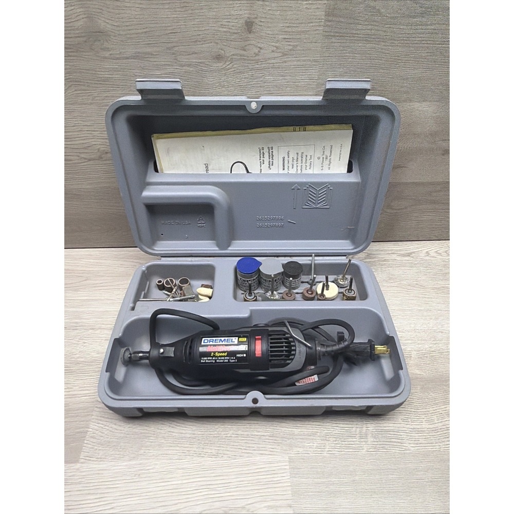Dremel Moto-Tool 395 Variable Speed Rotary Tool Kit With Accessories & Case - Picture 8 of 12